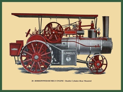 Rumely steam engine - 20, hp