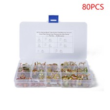 80X 6-15mm Car Spring Clip Fuel Line Hose Water Pipe Air Tube Clamp Fastener