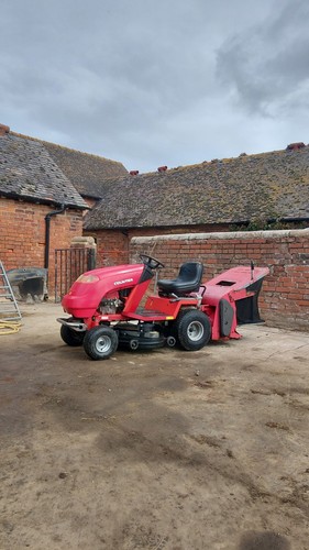 Ride mower and sweeper - sweeper, 13hp