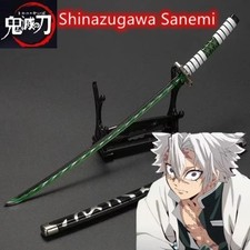 Demon Slayer Tanjirou Katana Swords 25cm Anime Ghost Killer Cosplay Props decor