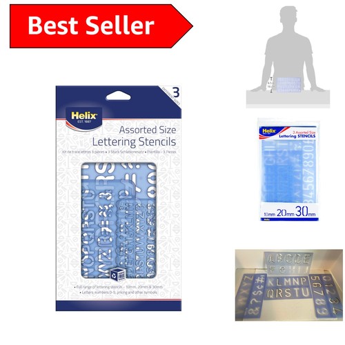 Durable blue stencil set - stencil,