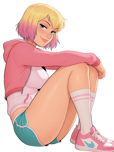 Gwenpool seductive smile vinyl - gwenpool,