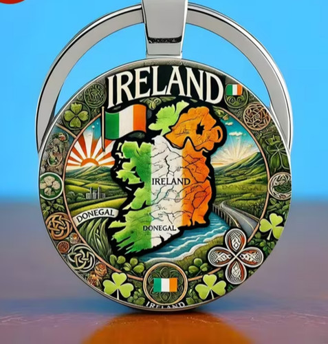 Ireland themed keyring irish - ireland,