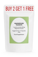 Magnesium Taurate 600mg Capsules Heart Health, Sleep Support, Muscle Relaxation