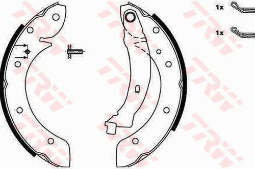 Brake shoe set for - brake,