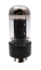 RAYTHEON 6SN7GTB VT-231 Valve Tube Black Plates Used Tested (V34)