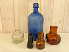 VINTAGE GLASS BOVRIL JARS 8 2