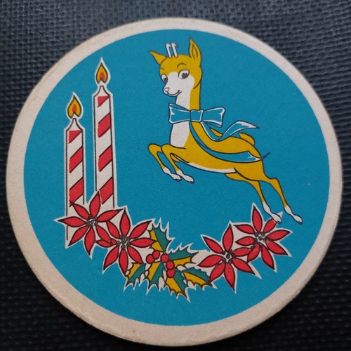 Babycham beer mat - mat, showerings