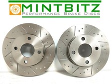 Vauxhall CORSA B 1.6 GSi Performance Dimpled Grooved Front Brake Discs