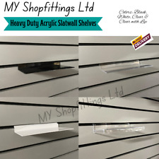 Biggest Sale on Acrylic Slatwall Shelves| Slatwall Accessories Retail Wall Panel