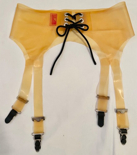 Latex transparent suspender - transparent,