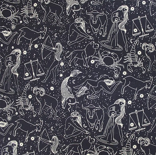 Cotton fabric astrology - cotton,