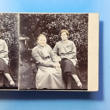 Chesterfield Stereoview 3D C1895 Real Photo Family (Self?) Image Tinted A Derby