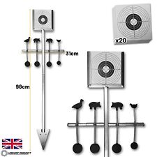 Horizon Airsoft Air Rifle Spinning Shooting x20 Target Stand Holder Metal Large