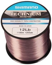 Shimano Technium INVISITEC Fishing Line, 12 lb, 0.320mm, 1100m, Made in Japan