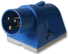 Caravan 3 PIN Round Plug INLET 240V 2P+ECAMPING ELECTRICS SPLASHPROOF 16A IP44