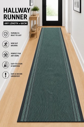 Green long rubber back - green,