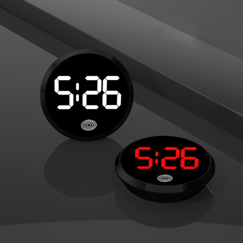 Mini led car clock automobiles - mini,