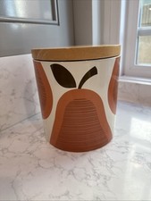 Orla Kiely for Target Stoneware Retro Scribble Orange Pear Kitchen Canister