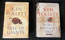 Ken Follett Fall of Giants & World Without End Set - Historical Fiction Hardback
