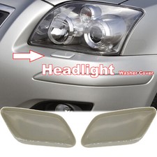 2pcs Headlight Washer Nozzle Cover Cap For Toyota Avensis T25 Front Bumper Trim