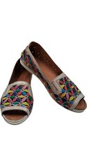 Pavers Peep Toe Colourful Slip