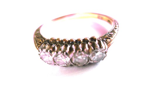 Antique ring gold - antique, 585