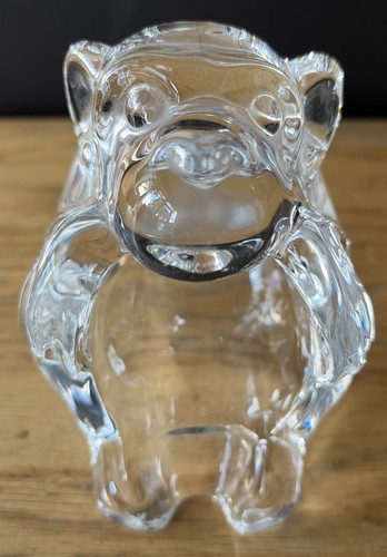 Vintage glass monkey - vintage,