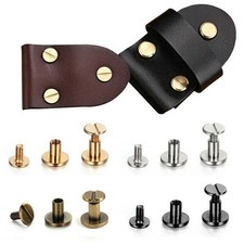 10 Sets Leather Rivets Flat