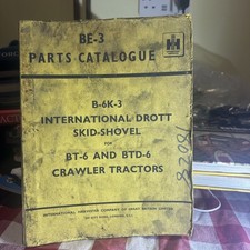 International Harvester B-6k-3 int.drott skid -shovel bt/btd-6 tractor parts cat