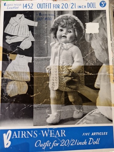 Dolls clothes vintage knitting - dolls,