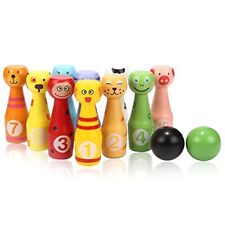 Jacootoys Wooden Bowling Set