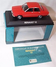 Atlas Editions Renault 12 in red 1-43 scale  new in case Factory Sealed
