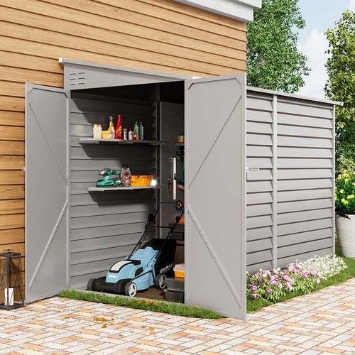 9x4 6ft outdoor metal - 9x4.6ft, shed