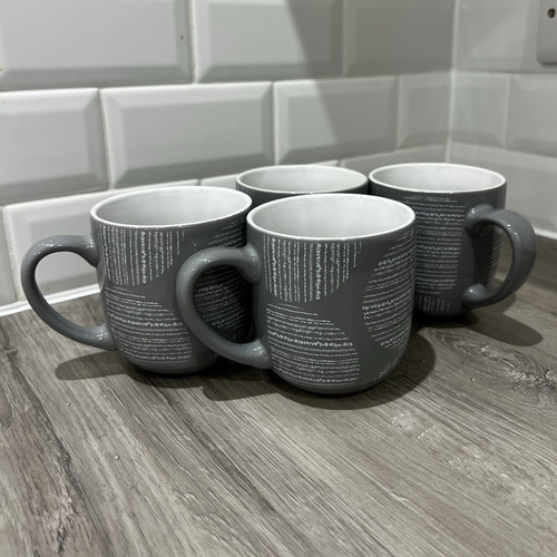 Set grey white ceramic - of,