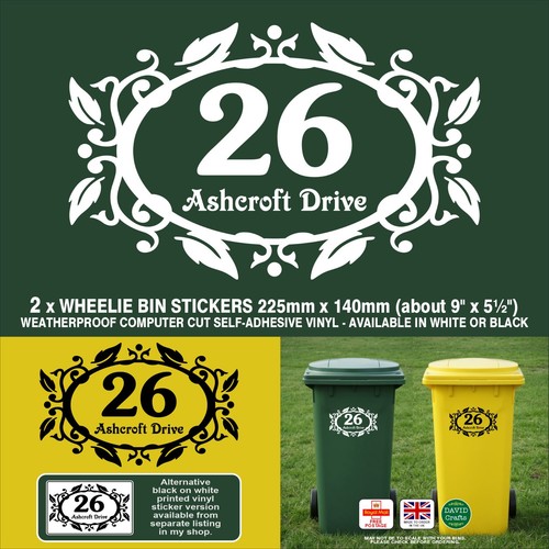 Wheelie bin vinyl - bin, stickers