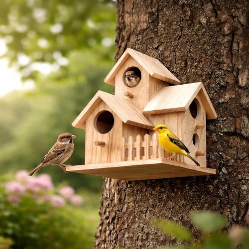 Garden bird house hanging - 3, in