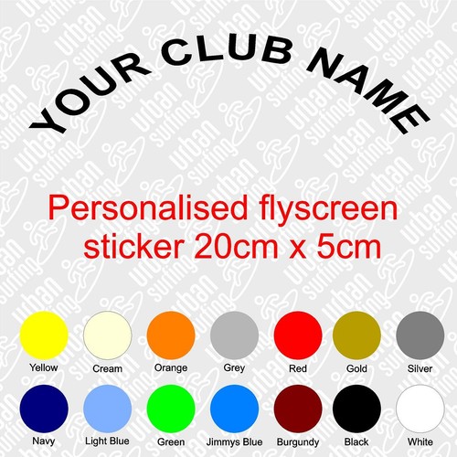 Your club name personalised - name,