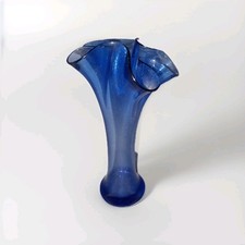 Vintage Cobalt Blue Art Glass