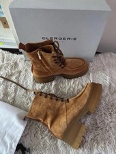 Clergerie Paris  Leather Brown Women's Boots Size UK7,5