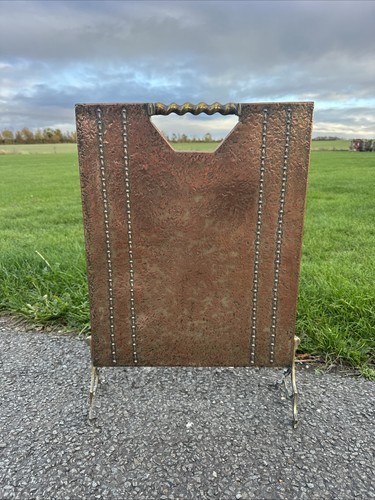 Vintage copper fire guard with - copper,