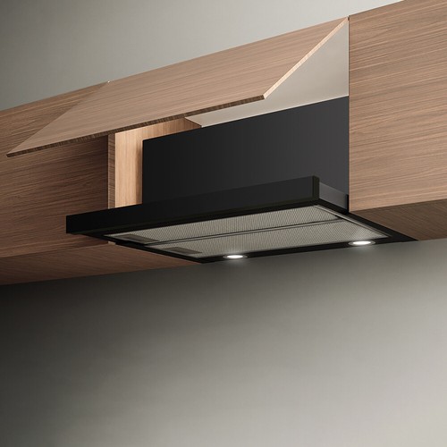 Black modern 90cm wall - black,