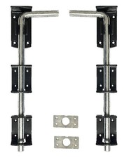 DROP BOLT x2 12" 18" 24" HEAVY DUTY STABLE DOOR GATE GARAGE SHED SLIDING PADBOLT
