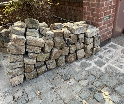 Reclaimed granite blocks - granite, blocks/large