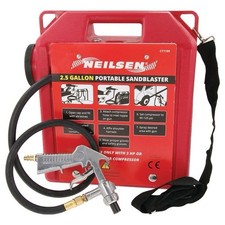 Air Powered Portable Sandblaster 2.5 gallon - Sand Blaster kit