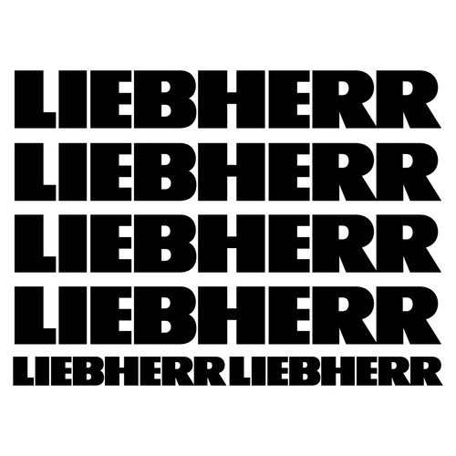 Liebherr sticker excavator - liebherr, 6