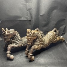 Pair of Antique Carved Wooden