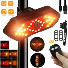 Bike Tail Light Turn Signals Wireless Remote Control Led Bicycle Rear Light USB