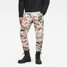 G-Star Raw W34 L32 Elwood X25/X52 Hawaii Storm Print 3D Tapered Jeans