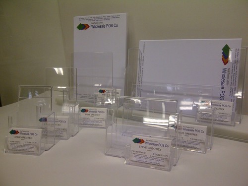 Leaflet business card holders - leaflet,